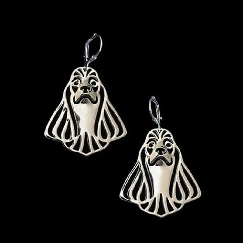 Jewelry Alloy Pet Dog Earrings Women's Hollow American Cocker Spaniel Earrings Drop Shipping
Jewelry Alloy Pet Dog Earrings Women's Hollow American Cocker Spaniel Earrings Drop Shipping