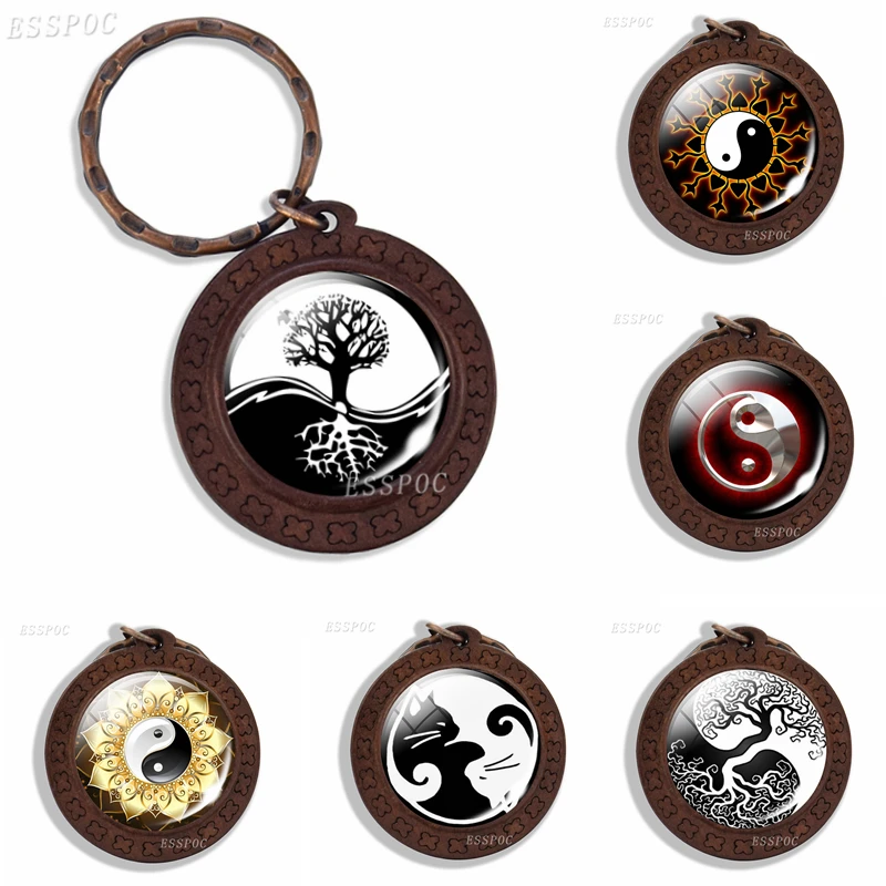 Yin Yang Tree Glass Cabochon Pendant Keychain Wooden Key Ring Chinese Classic Meditation Jewelry Birthday Gift For Men Women
Yin Yang Tree Glass Cabochon Pendant Keychain Wooden Key Ring Chinese Classic Meditation Jewelry Birthday Gift For Men Women