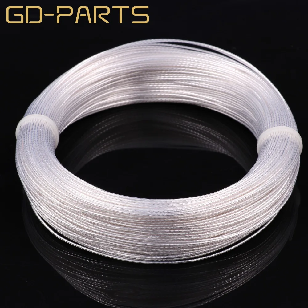

1.0mm2 High Purity Silver Plated OCC PTFE Wire Copper Cable For HIFI Audio DIY Headphone Amplifier DIY 0.15mm*7strands AWG-26