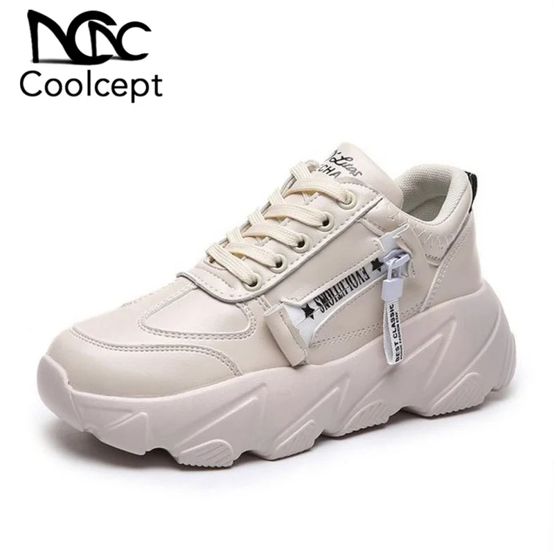 Coolcept/новые женские кроссовки модная повседневная Вулканизированная обувь на