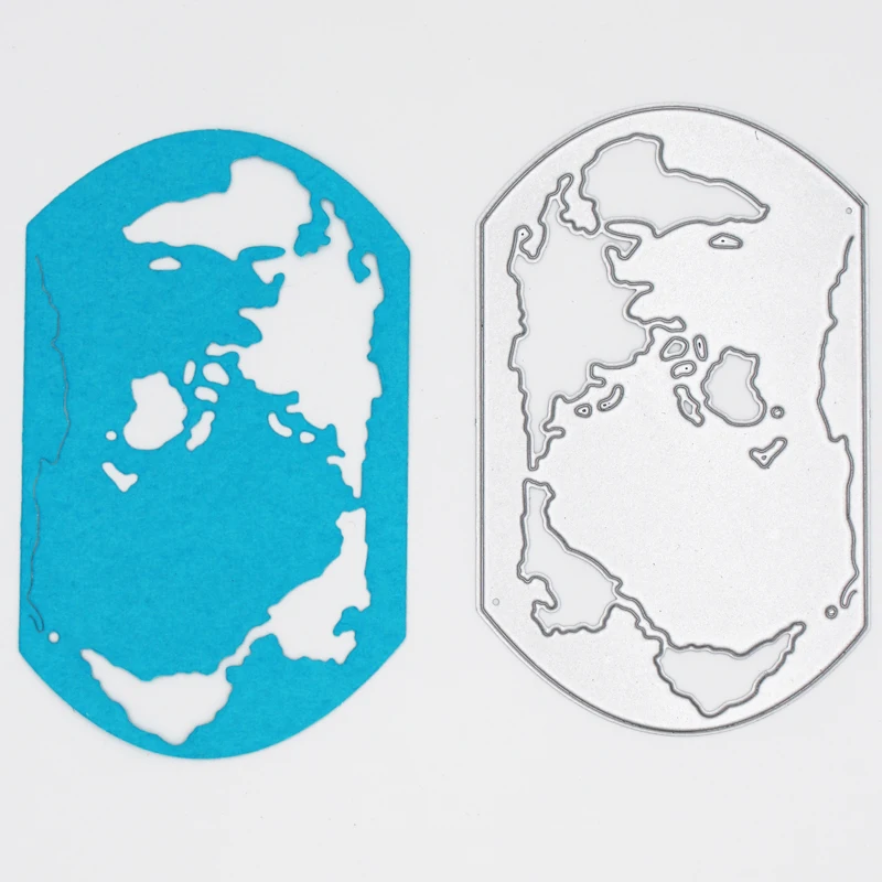 2019 New Arrival Lovely World Map Cutting Dies Stencil DIY Scrapbooking Embossing Decorative Paper Card Craft Template 58x62mm
2019 New Arrival Lovely World Map Cutting Dies Stencil DIY Scrapbooking Embossing Decorative Paper Card Craft Template 58x62mm