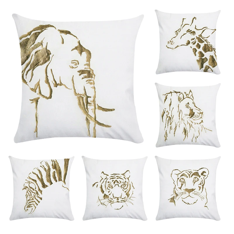 Animal Style Cushion Cover Polyester Cotton Claus zebra tiger lion elephant Home Decorative Pillows Cover Pillowcase CR192
Animal Style Cushion Cover Polyester Cotton Claus zebra tiger lion elephant Home Decorative Pillows Cover Pillowcase CR192