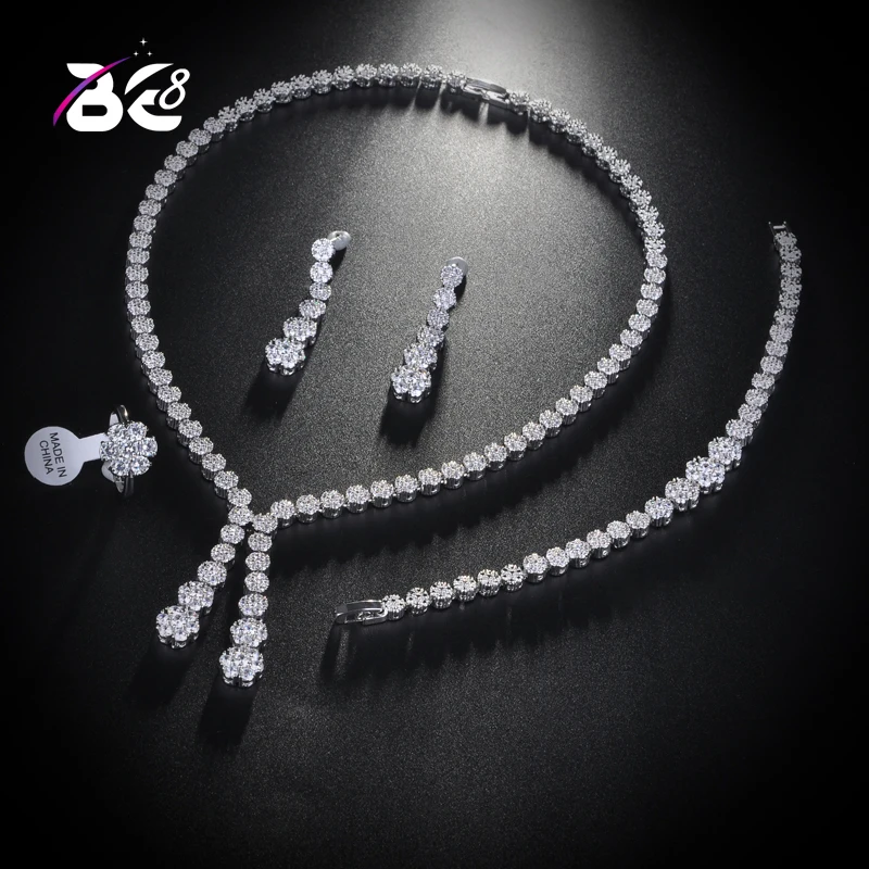 Be 8 New Arrival Engagement Party 4pc Jewelry Sets with White Full Zircon New Tassel Design Bridal Jewelry Acessories Set S140
Be 8 New Arrival Engagement Party 4pc Jewelry Sets with White Full Zircon New Tassel Design Bridal Jewelry Acessories Set S140