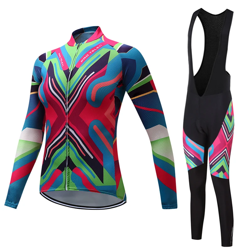 Women Long Sleeve Bike Clothing Ladies Bicycle Clothes Kit Female Maillot Cycling Jersey BIB Pants Suit Sets Uniform Dress Wear
Women Long Sleeve Bike Clothing Ladies Bicycle Clothes Kit Female Maillot Cycling Jersey BIB Pants Suit Sets Uniform Dress Wear