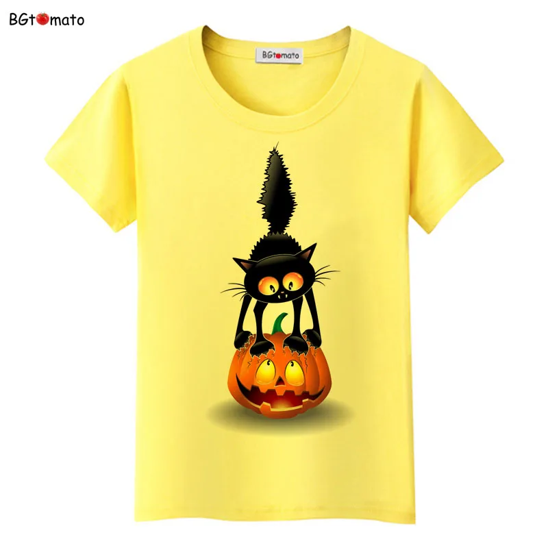 BGtomato Easter pumpkin lantern black cat shirt women Big brand good quality shirt Four colors Short sleeve o-neck cool tops
BGtomato Easter pumpkin lantern black cat shirt women Big brand good quality shirt Four colors Short sleeve o-neck cool tops