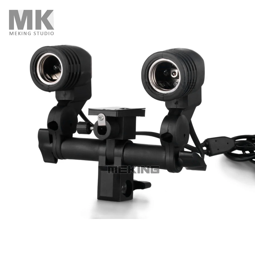 Twins Swivel Adapter Bulb Holder E27 Umbrella Bracket 2 head for photofraphic fotografia Photo Studio Accessories
Twins Swivel Adapter Bulb Holder E27 Umbrella Bracket 2 head for photofraphic fotografia Photo Studio Accessories
