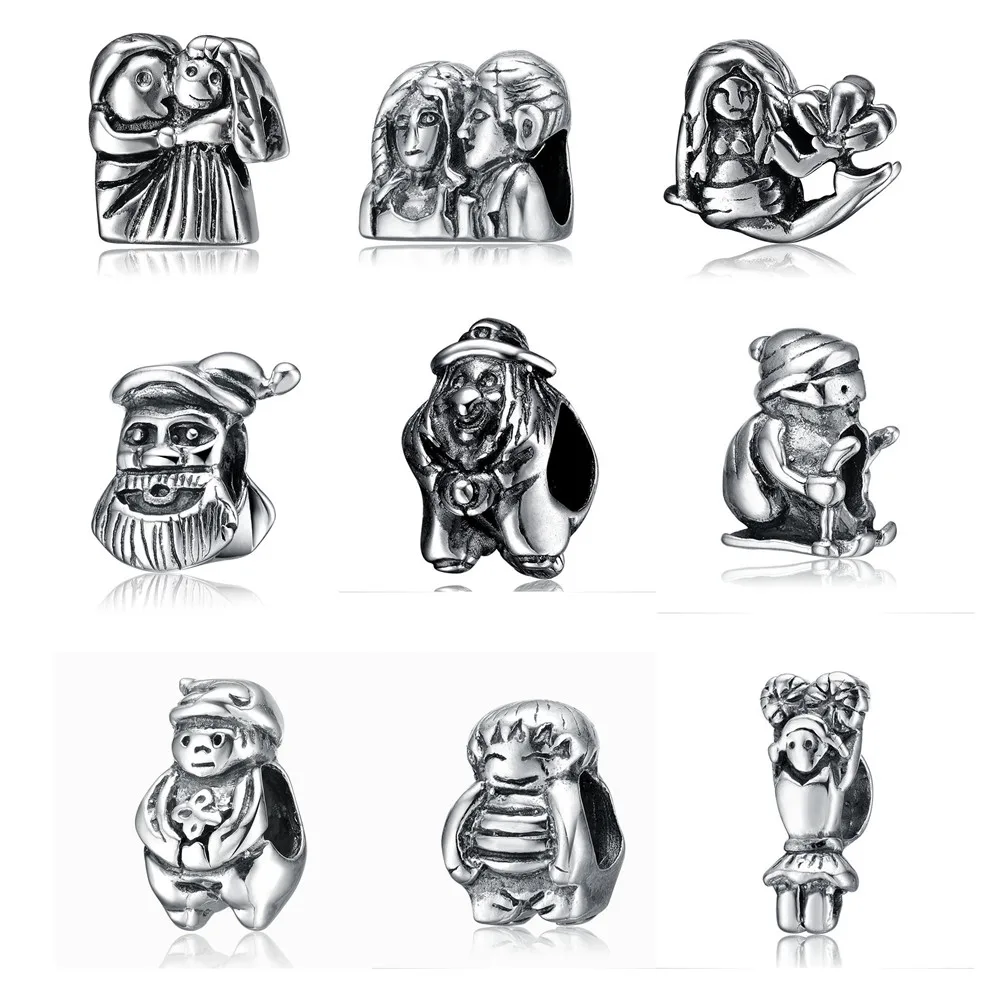 Aceworks Character Charm Beads 925 Sterling Silver Beads Silver Charms Fit DIY Snake Chain Bracelet Couple Old Man Child LH3001
Aceworks Character Charm Beads 925 Sterling Silver Beads Silver Charms Fit DIY Snake Chain Bracelet Couple Old Man Child LH3001
