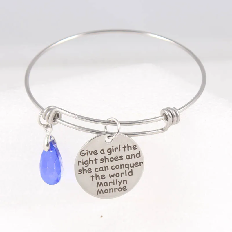 expandable bangle stainless steel bracelets give a girl the right shoes and she can conquer the world charm bracelets for women
expandable bangle stainless steel bracelets give a girl the right shoes and she can conquer the world charm bracelets for women