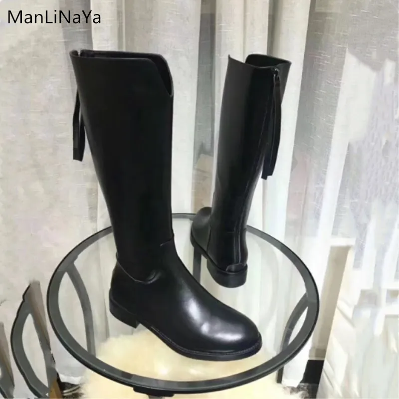 2019 new luxury design black leather women's shoes fashion ladies shoes back zipper flat boots motorcycle high boots women boots
2019 new luxury design black leather women's shoes fashion ladies shoes back zipper flat boots motorcycle high boots women boots