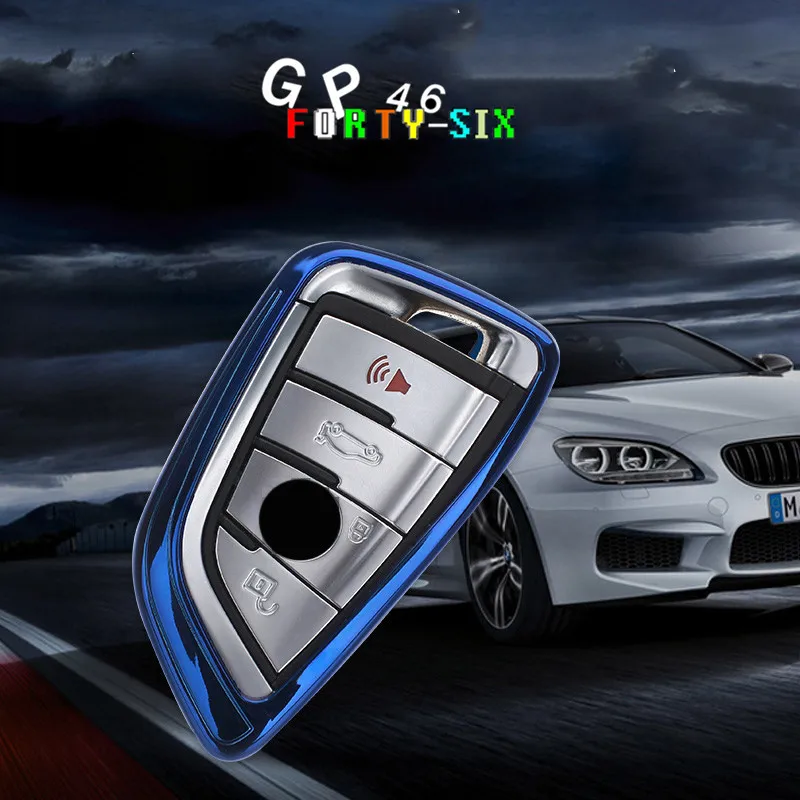 GPFORTYSIX Мягкий ТПУ защитный чехол для ключа автомобиля BMW 1 2 5 7 серии 218i X1 F48 X3 X4 X5 X6 F15