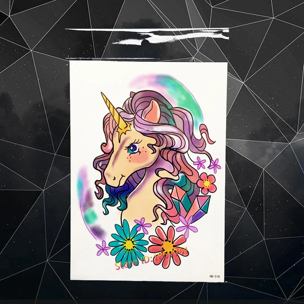 Sexy Unicorn Horse Temporary Tattoo Women Body Art Fake Tattoo Stickers 21x15CM LArge Waterproof Flash Tatoo Flower Paste
Sexy Unicorn Horse Temporary Tattoo Women Body Art Fake Tattoo Stickers 21x15CM LArge Waterproof Flash Tatoo Flower Paste