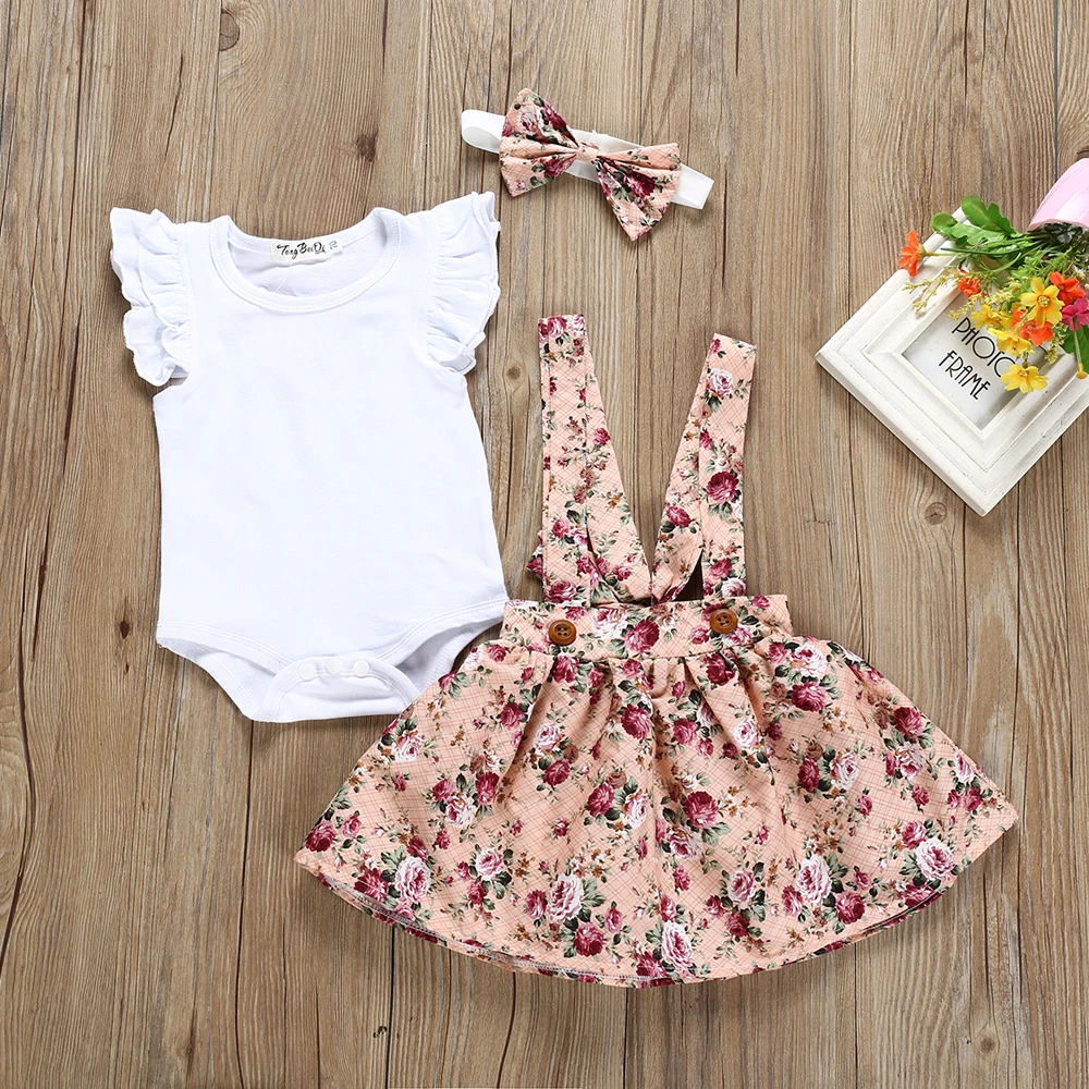 Фото Комплект летней одежды Pudcoco для новорожденных девочек - купить
