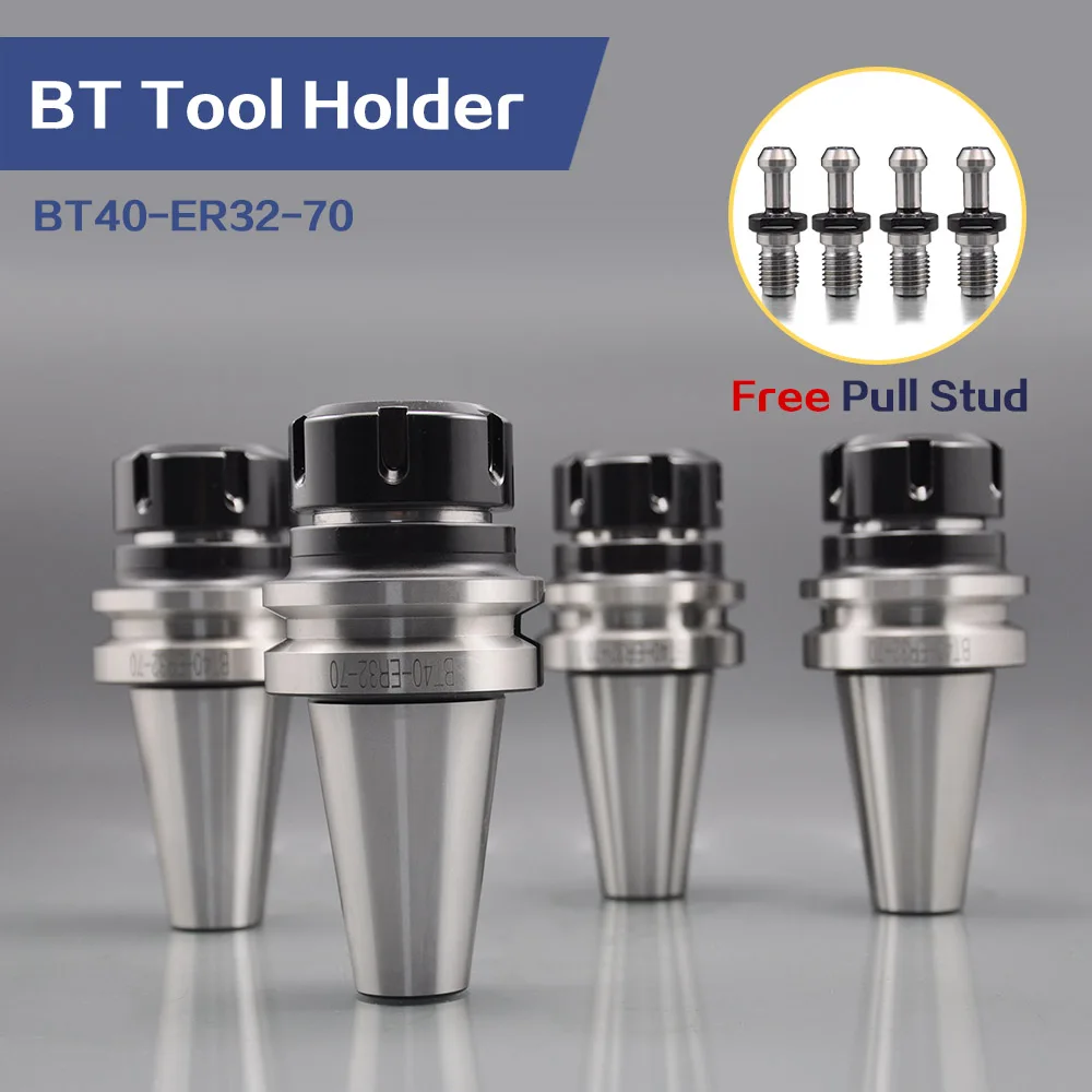 4pcs High quality BT40 ER32 70 collet chuck lathe tool holder with free pull stud
4pcs High quality BT40 ER32 70 collet chuck lathe tool holder with free pull stud