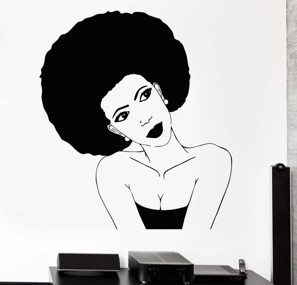 Afro прическа виниловые черные настенные наклейки в африканском стиле женские салон красоты для Красота стикеры индивидуальный дизайн обои ...
Afro прическа виниловые черные настенные наклейки в африканском стиле женские салон красоты для Красота стикеры индивидуальный дизайн обои ...