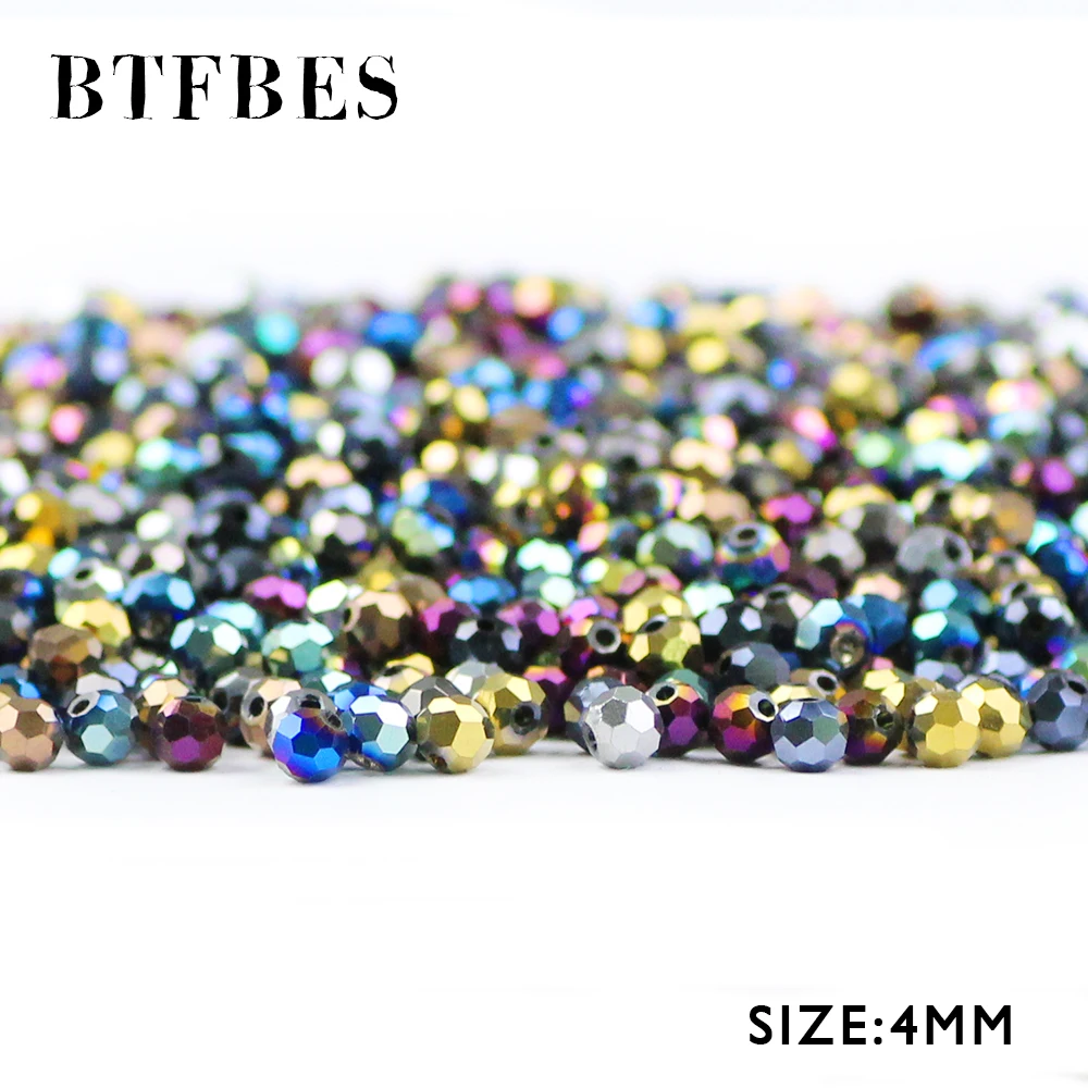 BTFBES 100pcs Football Faceted Shape Austrian Crystal 4mm Plated Color Round Loose Beads Jewelry Bracelet Accessories Making DIY
BTFBES 100pcs Football Faceted Shape Austrian Crystal 4mm Plated Color Round Loose Beads Jewelry Bracelet Accessories Making DIY