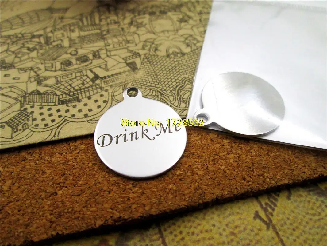 20pcs-stainless steel Charms Drink Me DIY Charms Pendants for necklace/bracelet/keychain DIY jewelry
20pcs-stainless steel Charms Drink Me DIY Charms Pendants for necklace/bracelet/keychain DIY jewelry