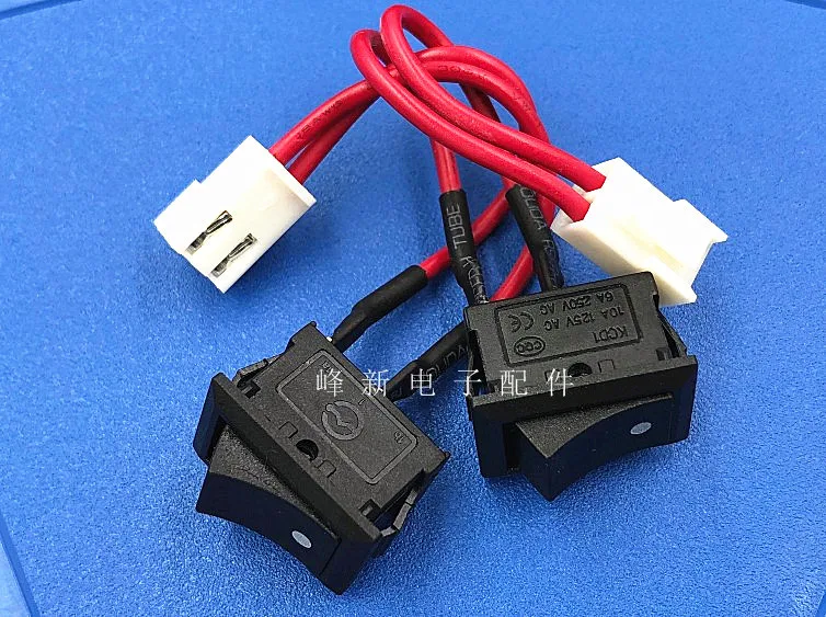 Original new 100% KCD1-B 2pin with wire power switch button 10A 2gear 2pin plate rocker switch boat shaped 15*21 small micro
Original new 100% KCD1-B 2pin with wire power switch button 10A 2gear 2pin plate rocker switch boat shaped 15*21 small micro