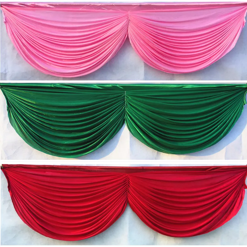 6m length 20ft Wedding backdrop swags ice silk table skirt hotel banquet backdrop decoration detachable wedding curtain swags
6m length 20ft Wedding backdrop swags ice silk table skirt hotel banquet backdrop decoration detachable wedding curtain swags