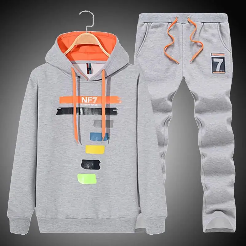 New Brand Mens Sports Suit Hoodie Drawstring Pants Big Colorful Number 7 Pattern Gym Fitness Tracksuit Sets
New Brand Mens Sports Suit Hoodie Drawstring Pants Big Colorful Number 7 Pattern Gym Fitness Tracksuit Sets