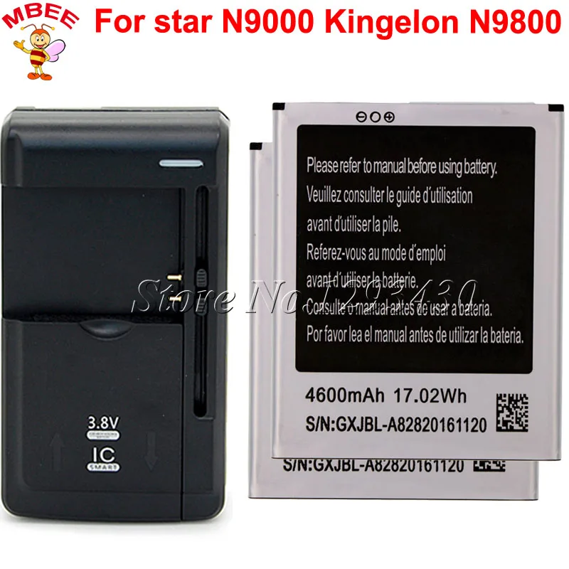 1LOT=2PCS For Star N9000 Battery Kingelon N9800 Quad Core mtk6582 Batterie Bateria Batterij AKKU +1PC Universal Charger
1LOT=2PCS For Star N9000 Battery Kingelon N9800 Quad Core mtk6582 Batterie Bateria Batterij AKKU +1PC Universal Charger