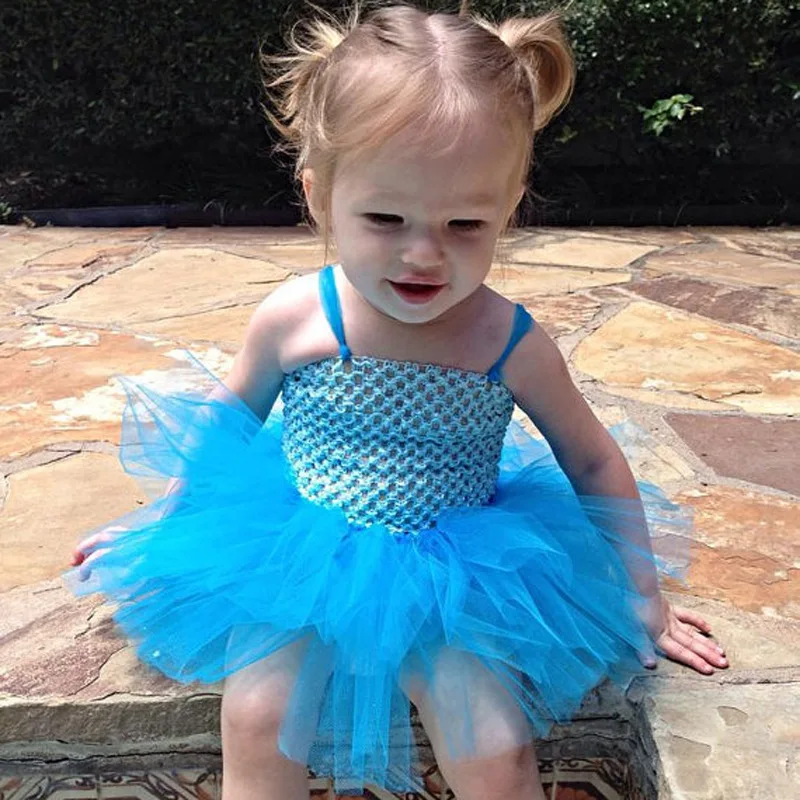 Lovely Baby Girls Crochet Tutu Dress Infant Handmade 1Layer Tulle Ballet Tutus with 4" Daisy Flower Kids Party Dresses 50Pcs/lot
Lovely Baby Girls Crochet Tutu Dress Infant Handmade 1Layer Tulle Ballet Tutus with 4" Daisy Flower Kids Party Dresses 50Pcs/lot