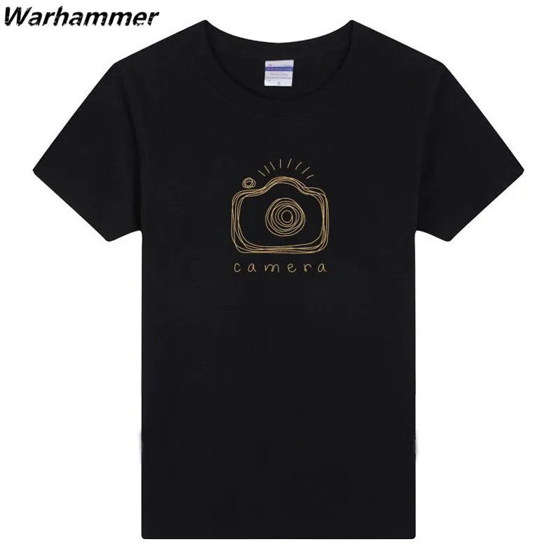 Warhammer фотограф футболка фотография Lover Камара смешные футболки с круглым вырезом