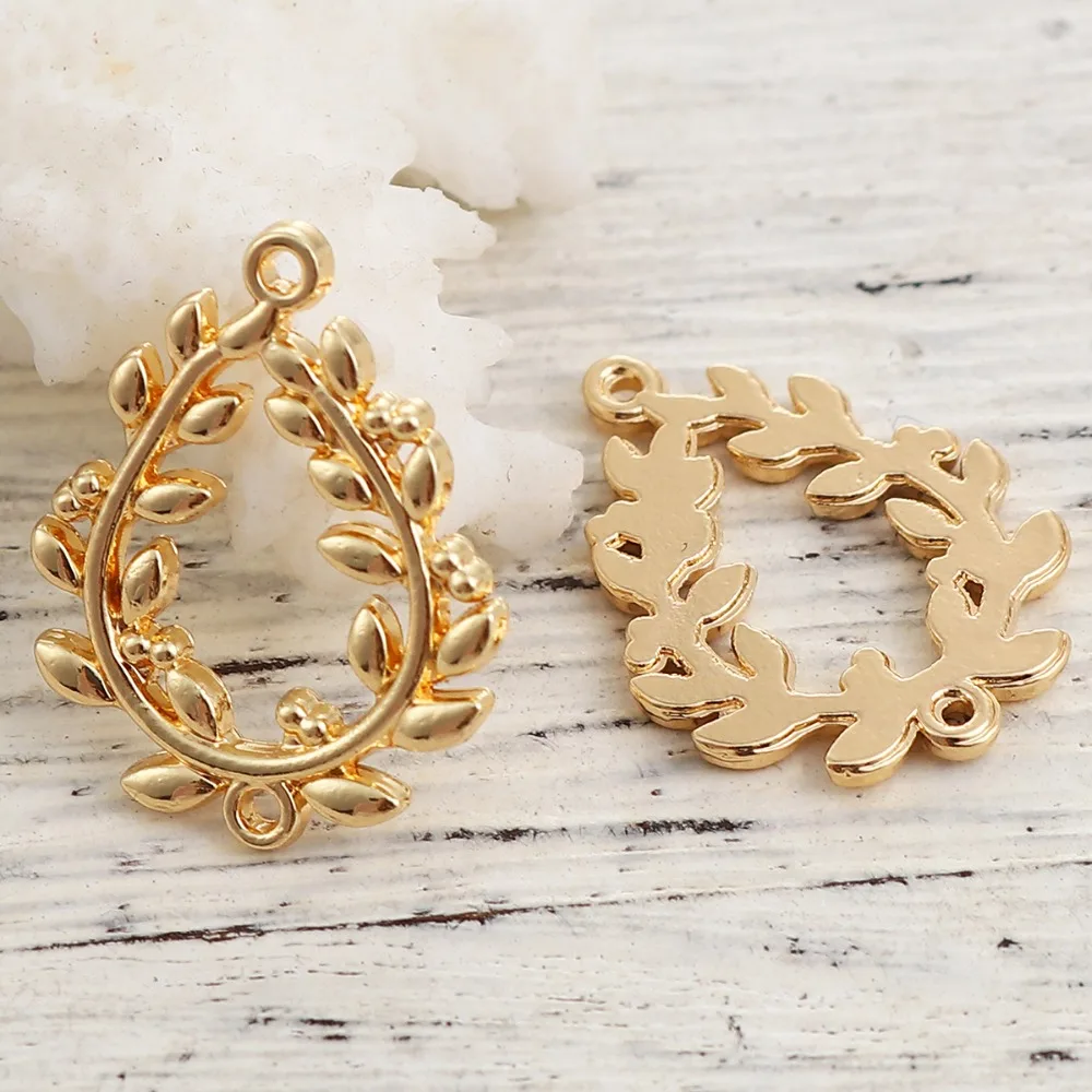 Doreen Box Zinc Based Alloy Connectors Drop Gold Color Leaf Jewelry Accessories Findings 20mm( 6/8") x 16mm( 5/8"), 10 PCs
Doreen Box Zinc Based Alloy Connectors Drop Gold Color Leaf Jewelry Accessories Findings 20mm( 6/8") x 16mm( 5/8"), 10 PCs