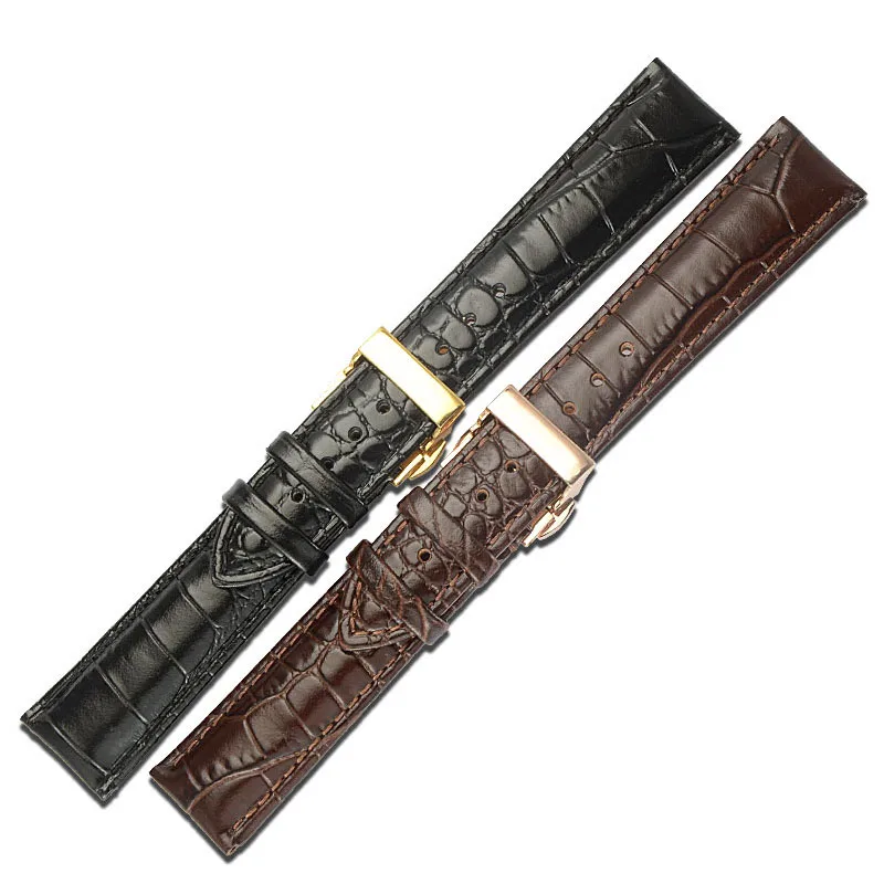 Mens Watch Strap 18/20 /22/23 mm Soft Calf Genuine Leather Crocodile Grain Watch Band With Solid Stainless Steel Butterfly Clasp
Mens Watch Strap 18/20 /22/23 mm Soft Calf Genuine Leather Crocodile Grain Watch Band With Solid Stainless Steel Butterfly Clasp
