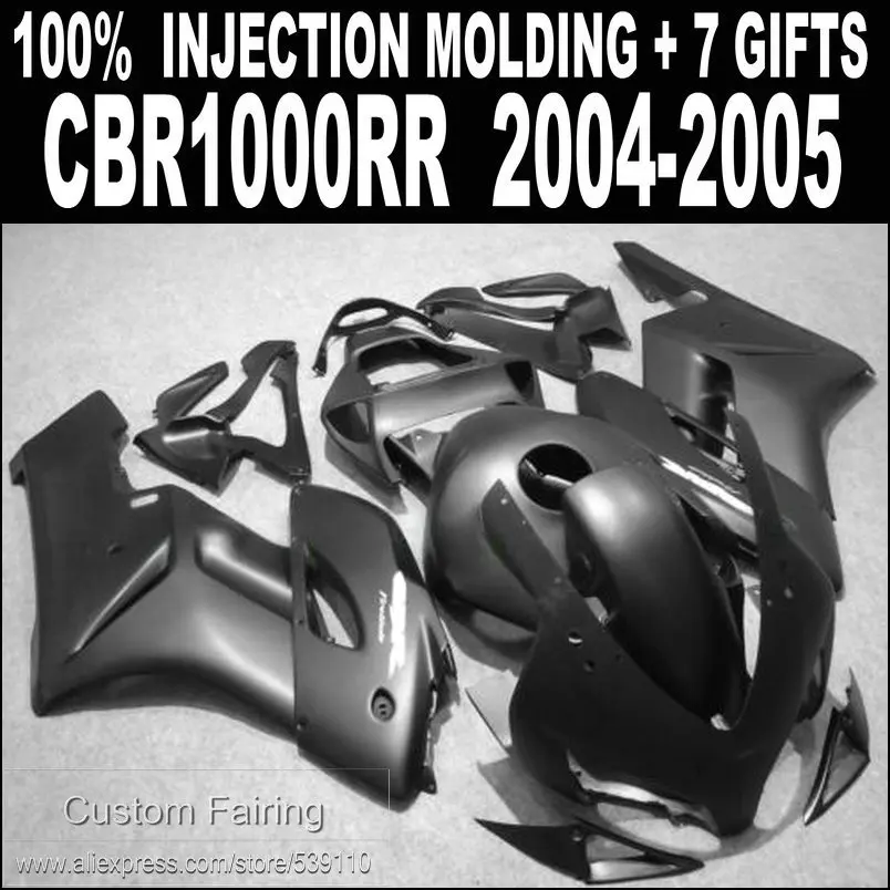 Injection bodywork fairing kit for CBR1000RR 2004 2005 matte black fairings set CBR1000RR 04 05 MR53
Injection bodywork fairing kit for CBR1000RR 2004 2005 matte black fairings set CBR1000RR 04 05 MR53