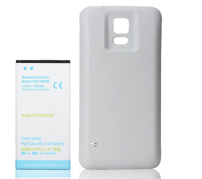 7000mAh High Capacity Extended Backup Battery with Back Cover for Samsung Galaxy S5 i9600 White Cover
7000mAh High Capacity Extended Backup Battery with Back Cover for Samsung Galaxy S5 i9600 White Cover