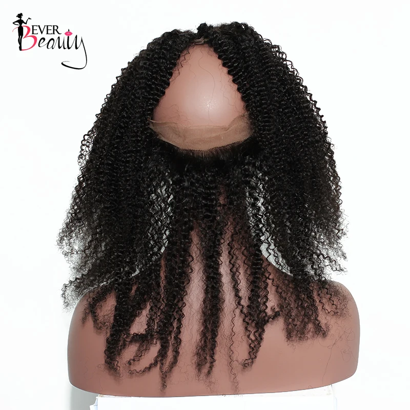 Фото Афро кудрявые вьющиеся волосы 360 кружевная Фронтальная застежка предварительно