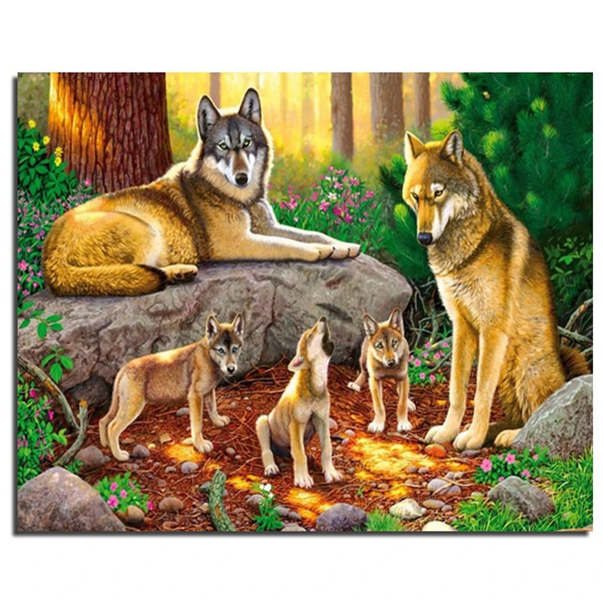 3D Diamond Embroidery Wolf Family Needlework Square Diy Diamond Painting Fashion Home Decor Cross Stitch Painting Full
3D Diamond Embroidery Wolf Family Needlework Square Diy Diamond Painting Fashion Home Decor Cross Stitch Painting Full