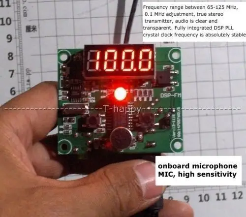 Цифровой светодиодный модуль FM-радиопередатчика DSP-FM Technology F, беспроводной звуковой модуль
Цифровой светодиодный модуль FM-радиопередатчика DSP-FM Technology F, беспроводной звуковой модуль