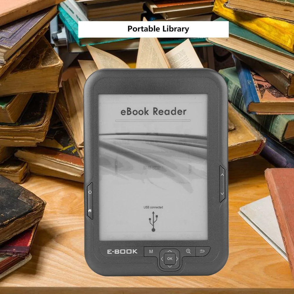 Электронная книга читатель e ink Новый 6 дюймов электронные чернила экран цифровой