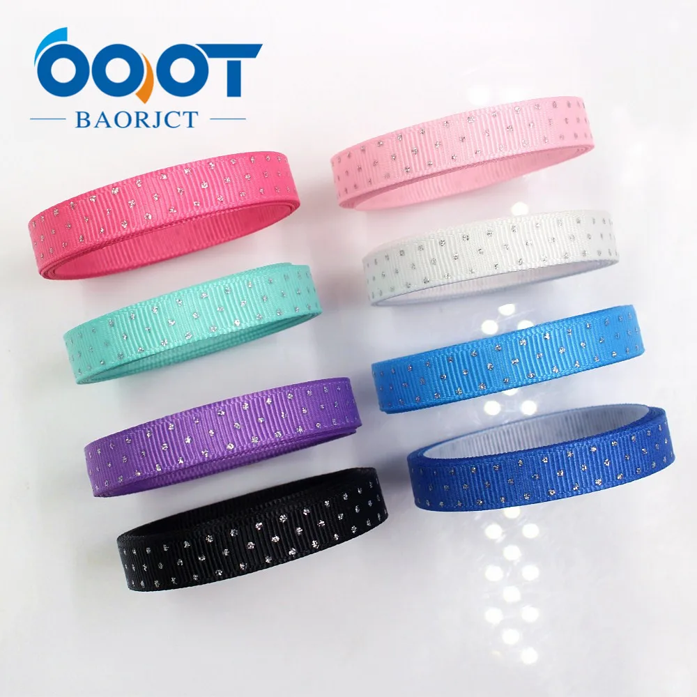 OOOT BAORJCT G 18813 920 10 мм ярдов серебристая Репсовая лента в горошек с циркуляцией