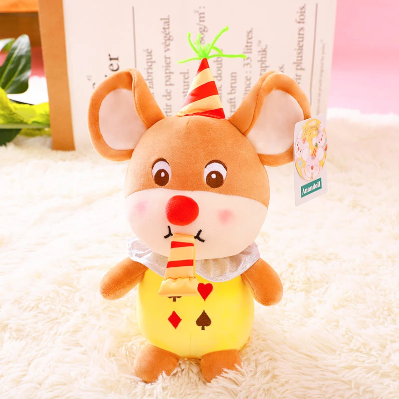 Candice guo plush toy stuffed doll cartoon animal mouse rat plane Captain navy Seaman Clown style bedtime story friend gift 1pc | Игрушки и