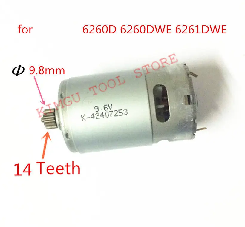 14 Teeth Motor DC 9.6V Replacement For MAKITA 6260D 6260DWE 6261DWE 6261DW Motor Drill Driver Screwdriver Power Tools
14 Teeth Motor DC 9.6V Replacement For MAKITA 6260D 6260DWE 6261DWE 6261DW Motor Drill Driver Screwdriver Power Tools