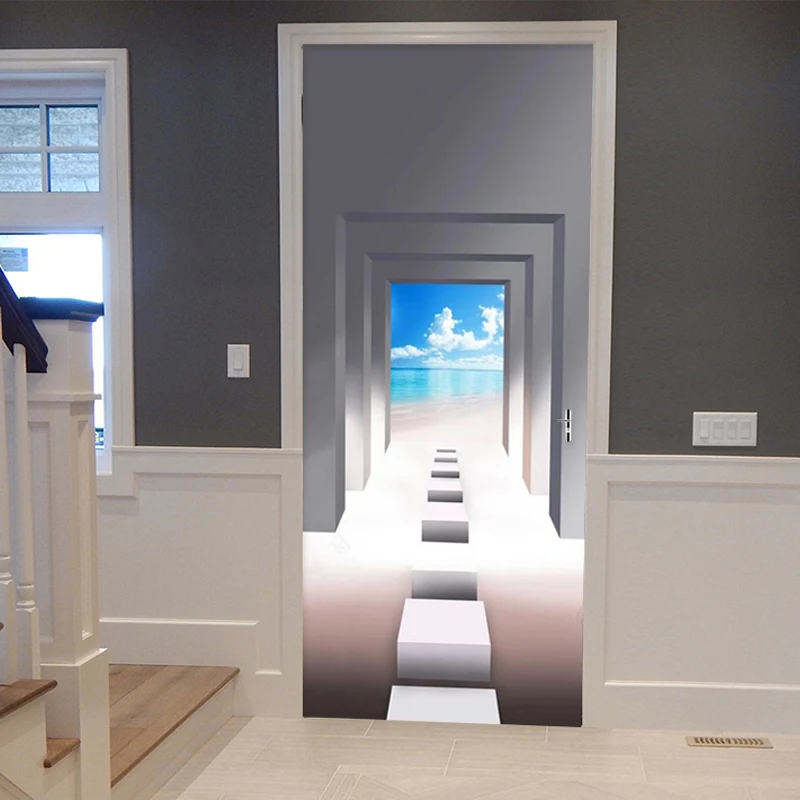 PVC Self-Adhesive Door Sticker 3D Stereo Arch Beautiful Sea View Wallpaper Living Room Bedroom Home Decor Stickers Drop Shipping
PVC Self-Adhesive Door Sticker 3D Stereo Arch Beautiful Sea View Wallpaper Living Room Bedroom Home Decor Stickers Drop Shipping