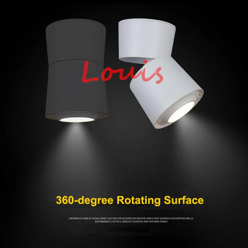 8x Dimmable Adjustable 360 Rotatable LED Downlights 15W 20W AC110-220V Ceiling Lamps Track Lighting Rail Spotlight | Освещение