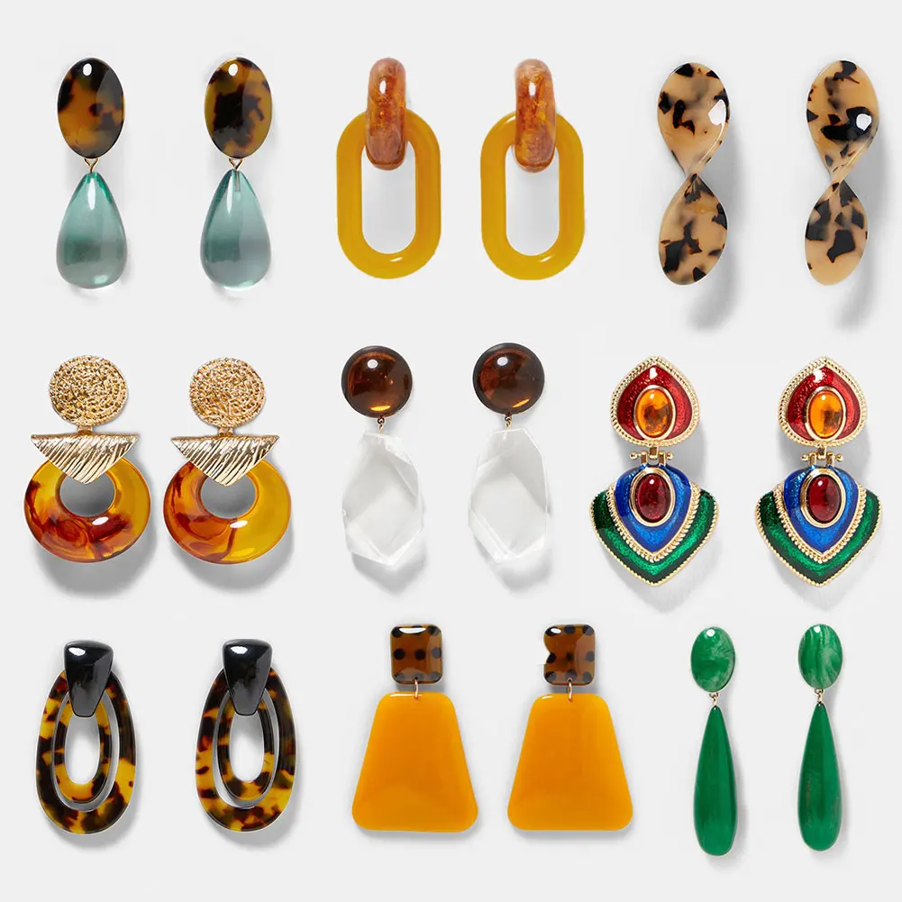 Flatfoosie Fashion Resin Drop Earring For Women Wedding Jewelry Boho Elegant Shiny Acrylic Dangle Statement Earring Christmas
Flatfoosie Fashion Resin Drop Earring For Women Wedding Jewelry Boho Elegant Shiny Acrylic Dangle Statement Earring Christmas