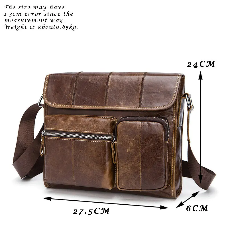 Bag Men's 100% Genuine Leather Crossbody Bags for Men Cover Zipper Male Messenger Bag Men's Shoulder Bags Man Handbags
Bag Men's 100% Genuine Leather Crossbody Bags for Men Cover Zipper Male Messenger Bag Men's Shoulder Bags Man Handbags