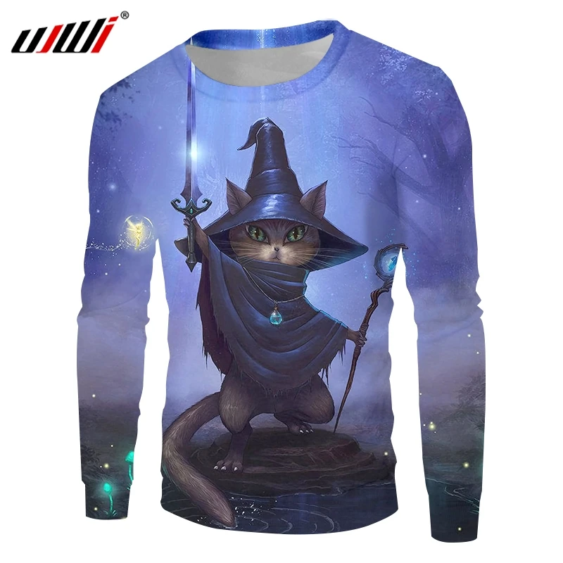 UJWI 2019 3D Fashion Print Magic Cat Casual Men's Sweatshirt Summer Punk Men Long Sleeve Shirt Large Size 5XL
UJWI 2019 3D Fashion Print Magic Cat Casual Men's Sweatshirt Summer Punk Men Long Sleeve Shirt Large Size 5XL