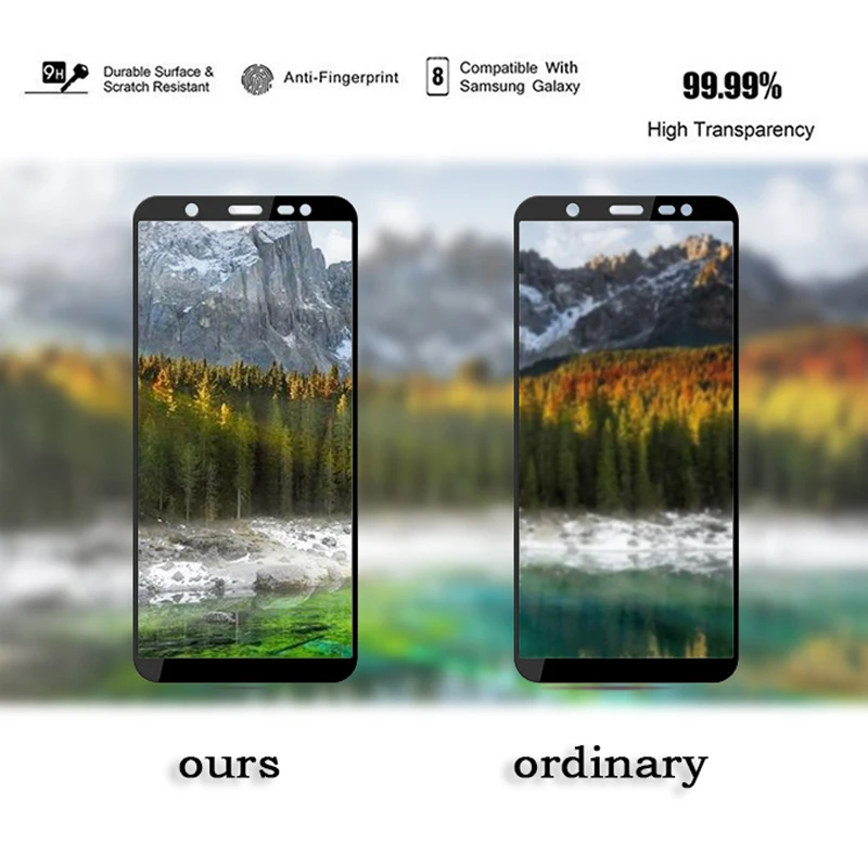 Защитное стекло для Samsung J6 2018 Защитная пленка экрана Sumsung J4 дисплей J8 закаленная