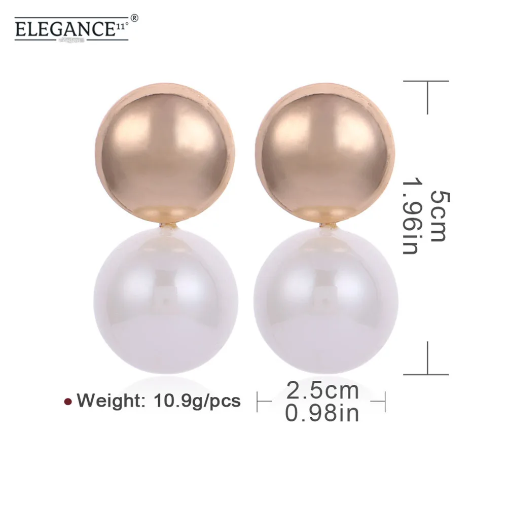 Elegance Big Simulated Pearl Earring KC Gold Stud White Pearl Pendant Women Party Jewelry for Wedding Engagement Wholesale
Elegance Big Simulated Pearl Earring KC Gold Stud White Pearl Pendant Women Party Jewelry for Wedding Engagement Wholesale