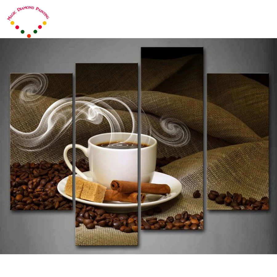 Diamond Painting,4 Piece Canvas Art Coffee Kitchen Modern Abstract Painting Wall Pictures for Living Room Decor DIY Embroidery
Diamond Painting,4 Piece Canvas Art Coffee Kitchen Modern Abstract Painting Wall Pictures for Living Room Decor DIY Embroidery