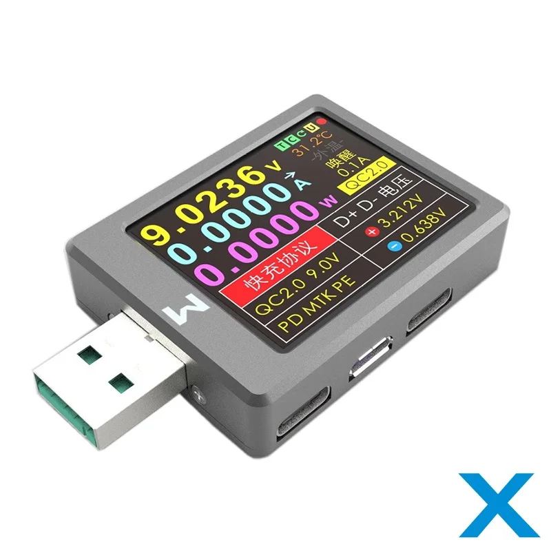 QC4 + PD3.02.0 PPS емкость сетевого интерфейса для быстрой зарядки-стандартный вольтметр, USB-тестер
QC4 + PD3.02.0 PPS емкость сетевого интерфейса для быстрой зарядки-стандартный вольтметр, USB-тестер