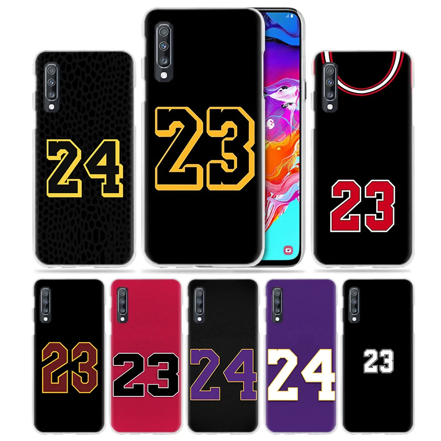 Баскетбольный чехол с 23 и 24 цифрами для Samsung Galaxy A50 A70 A20e A40 A80 A60 A30 A20 A10 A31 A41 A9 A7 2018