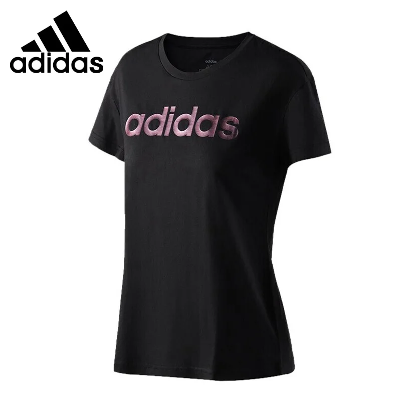 Новинка оригинальные женские футболки Adidas W FL GRFX T 2 спортивная одежда с коротким
