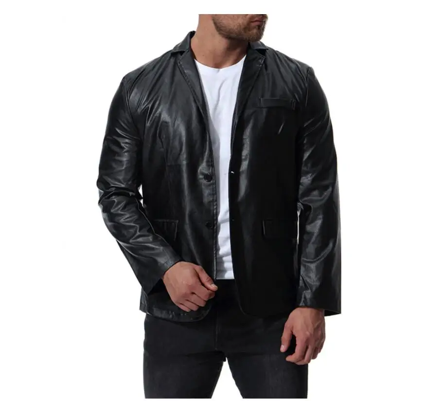 Suits mens pu leather jacket slim motorcycle leather coat men jackets England clothes personalized stage street fashion black
Suits mens pu leather jacket slim motorcycle leather coat men jackets England clothes personalized stage street fashion black