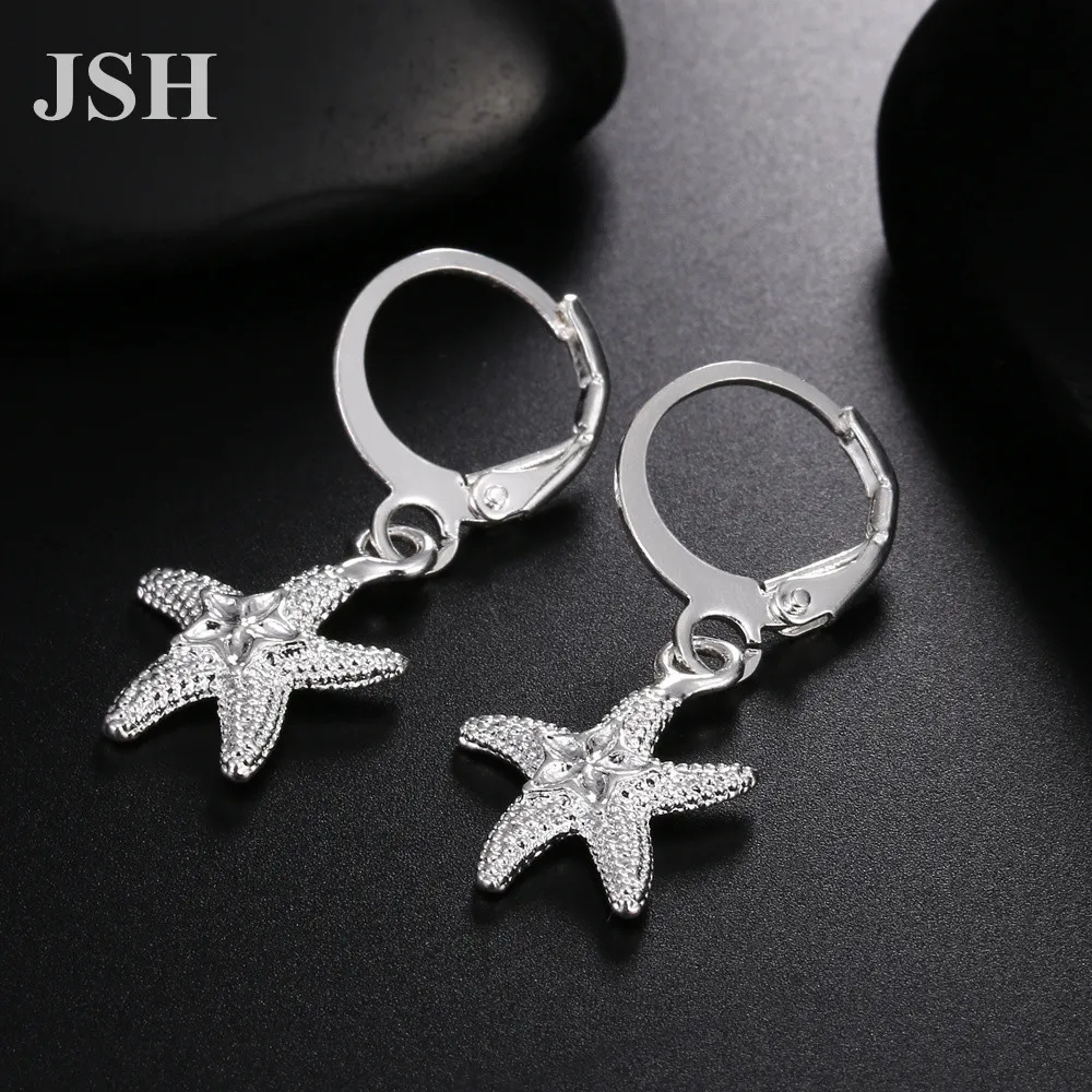 wholesale price Lady women silver Color earrings starfish charms wedding hook Bohemia fashion classic jewelry LE045
wholesale price Lady women silver Color earrings starfish charms wedding hook Bohemia fashion classic jewelry LE045